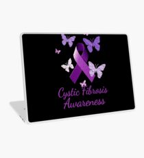 Purple Awareness Ribbon: Cystic Fibrosis Laptop Skin