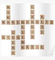 Warehouse Scrabble Poster