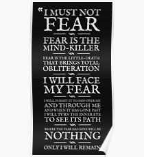 Litany Against Fear Poster