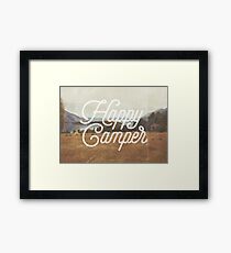 HAPPY CAMPER Framed Print