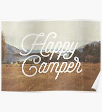 GLÜCKLICHER CAMPER Poster