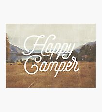 HAPPY CAMPER Photographic Print