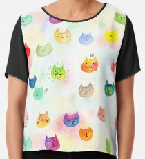 Cat confetti Chiffon Top
