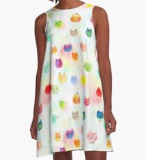 Cat confetti A-Line Dress