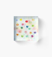 Cat confetti Acrylic Block