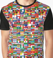 Flaggen der Welt Grafik T-Shirt