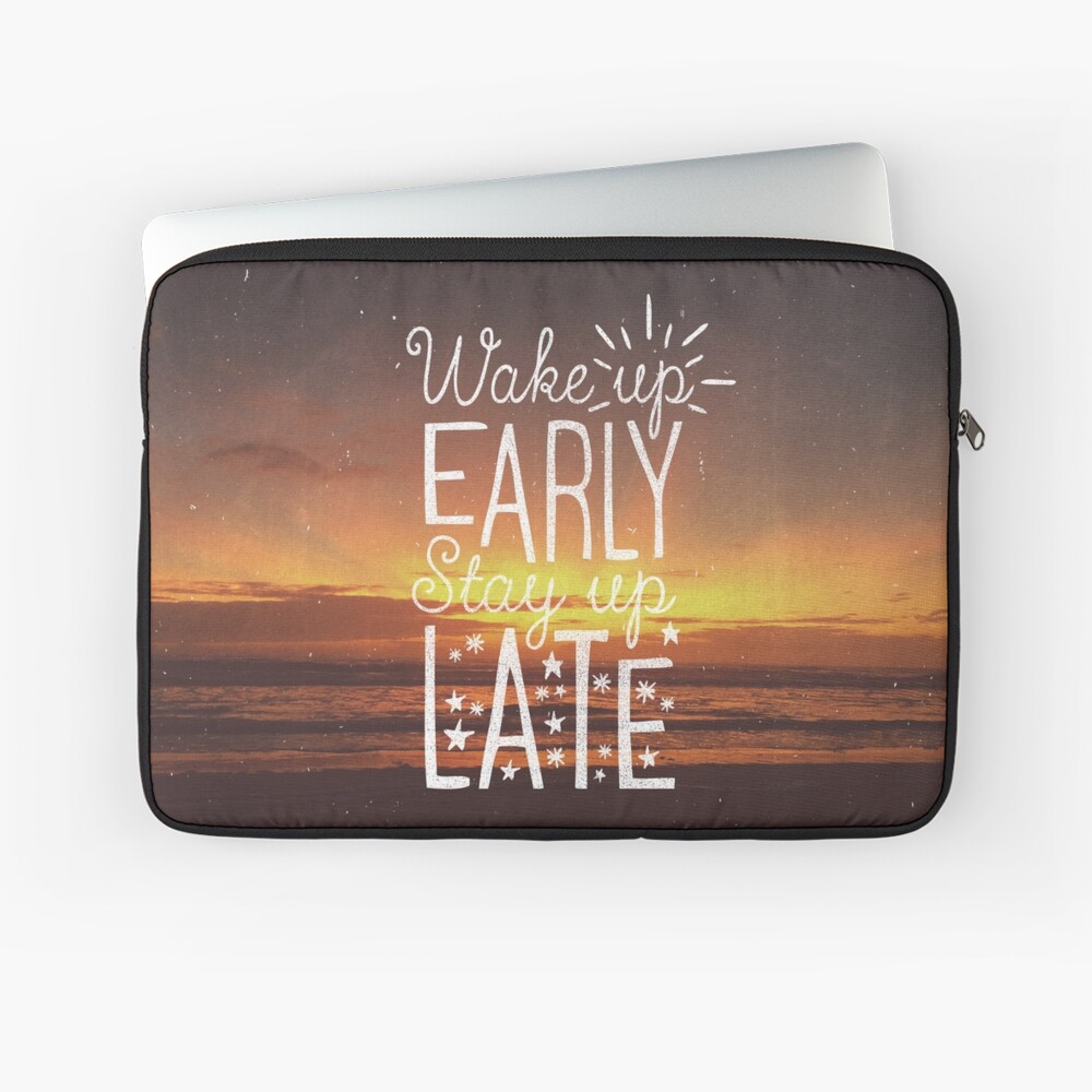 Quedarse despierto hasta tarde Funda para portátil