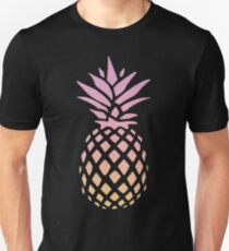 Ananas-Sonnenuntergang Slim Fit T-Shirt