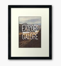 Explore Galore Framed Print