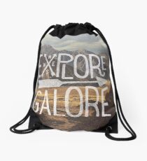 Explore Galore Drawstring Bag