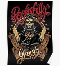 Rockabilly Greaser Poster