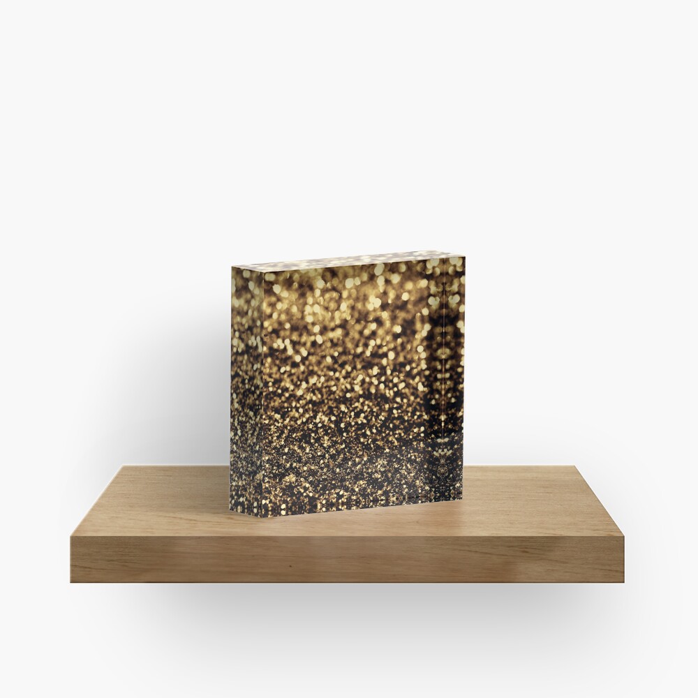 black gold Acrylic Block