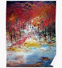 Trees in autumn Poster