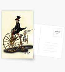 STEAMPUNK PENNY FARTHING Postcards
