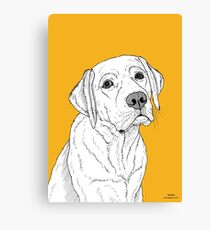 Labrador Dog Portrait Canvas Print