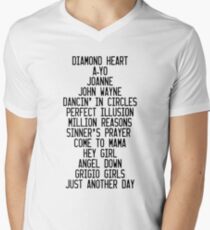 JOANNE Tracklist Men's V-Neck T-Shirt