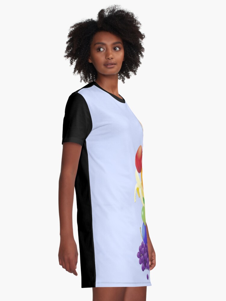 Alternate view of The Yummiest of Rainbows Graphic T-Shirt Dress
