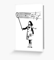 Der Musikfänger Grußkarte