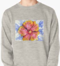 Yellow and Pink Groovy Hibiscus Pullover
