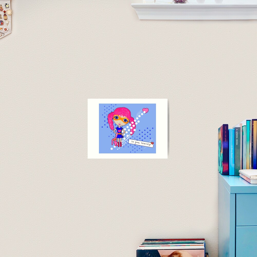 Bravely, She Took On The World Art Print