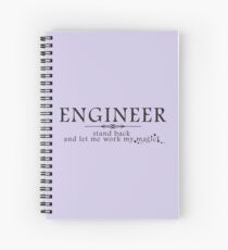 Cuaderno de espiral Ingeniero - ¡Retrocedan!