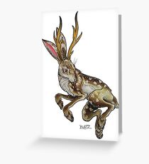 Jackalope Grußkarte