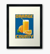 ORANGE COUNTY Framed Print