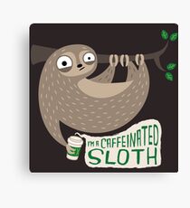 Koffeinhaltige Faultiere Leinwanddruck