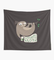 Caffeinated Sloth Wall Tapestry