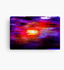 Abstract Painted Photograph Canvas Print