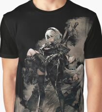 Nier: Automaten Schwarz Grafik T-Shirt