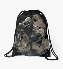 Nier: Automata Black Drawstring Bag
