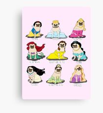 Mops Prinzessinnen Leinwanddruck
