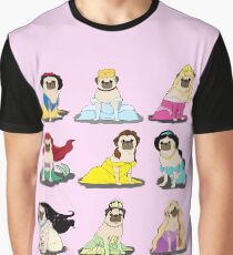 Pug Princesses Version 2 Graphic T-Shirt