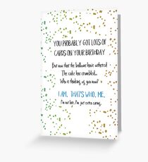 Funny Belated Birthday Greeting Card