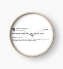 Gordon Ramsay - Pineapple Pizza Clock