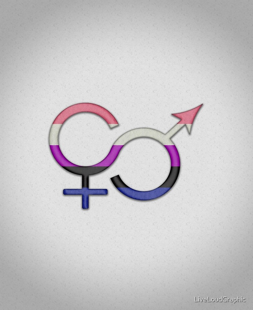 Gender Fluid Symbol by LiveLoudGraphic