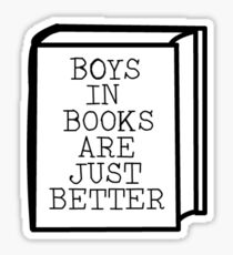 'Boys In Books Are Just Better' Sticker