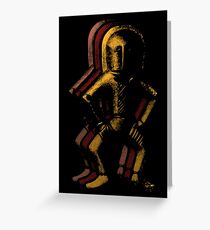 Ancient Spaceman Greeting Card