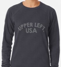 Upper Left, USA Lightweight Sweatshirt