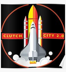 Rocket Space Shuttle Houston Clutch City 2.0 Poster