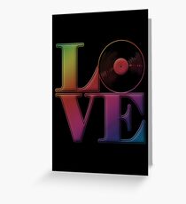 Vinyl Love Greeting Card