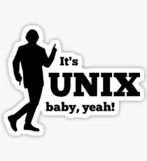 It is a unix baby Sticker
