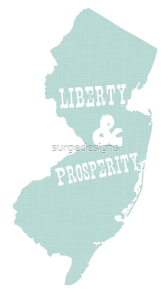 "New Jersey State Motto & Slogan" by surgedesigns Redbubble