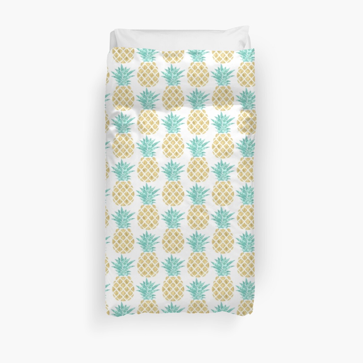 "Golden Pineapple" Duvet Covers by heartlocked Redbubble