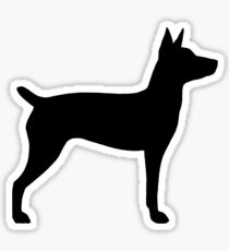 Rat Terrier Silhouette(s) Sticker