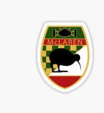 McLaren Kiwi Badge Distressed Sticker
