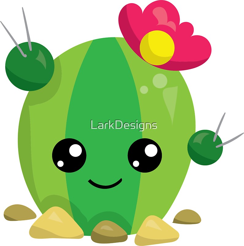 Cute Kawaii Cactus Emoji Stickers By Larkdesigns Redbubble