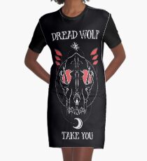 Dread Wolf Take You Graphic T-Shirt Dress