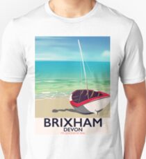 Brixham beach Devon vintage travel poster Unisex T-Shirt